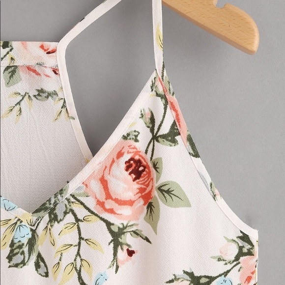 NEW Floral racerback tank - Picture 4 of 7